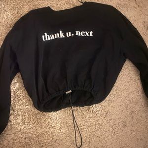 Cropped Ariana Grande concert sweat shirt